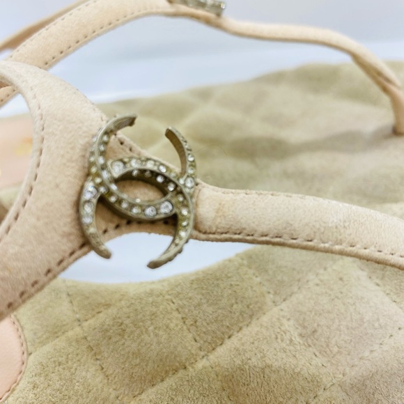 Chanel Quilted Thong Sandals - Picture 4 of 6
